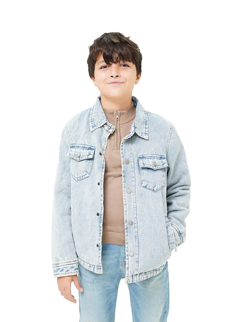 Blouson en jean doublée